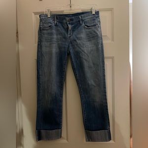 Citizens of Humanity Straight Cropped Jeans- Size 28